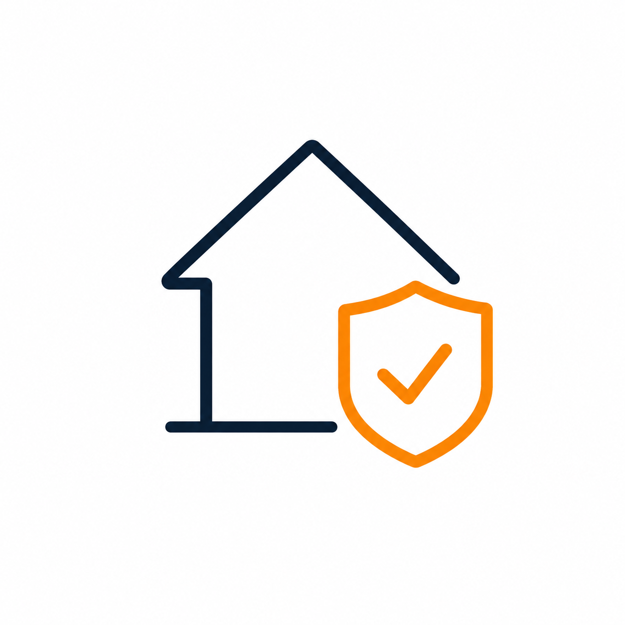 House and shield representing a clear start-of-tenancy record